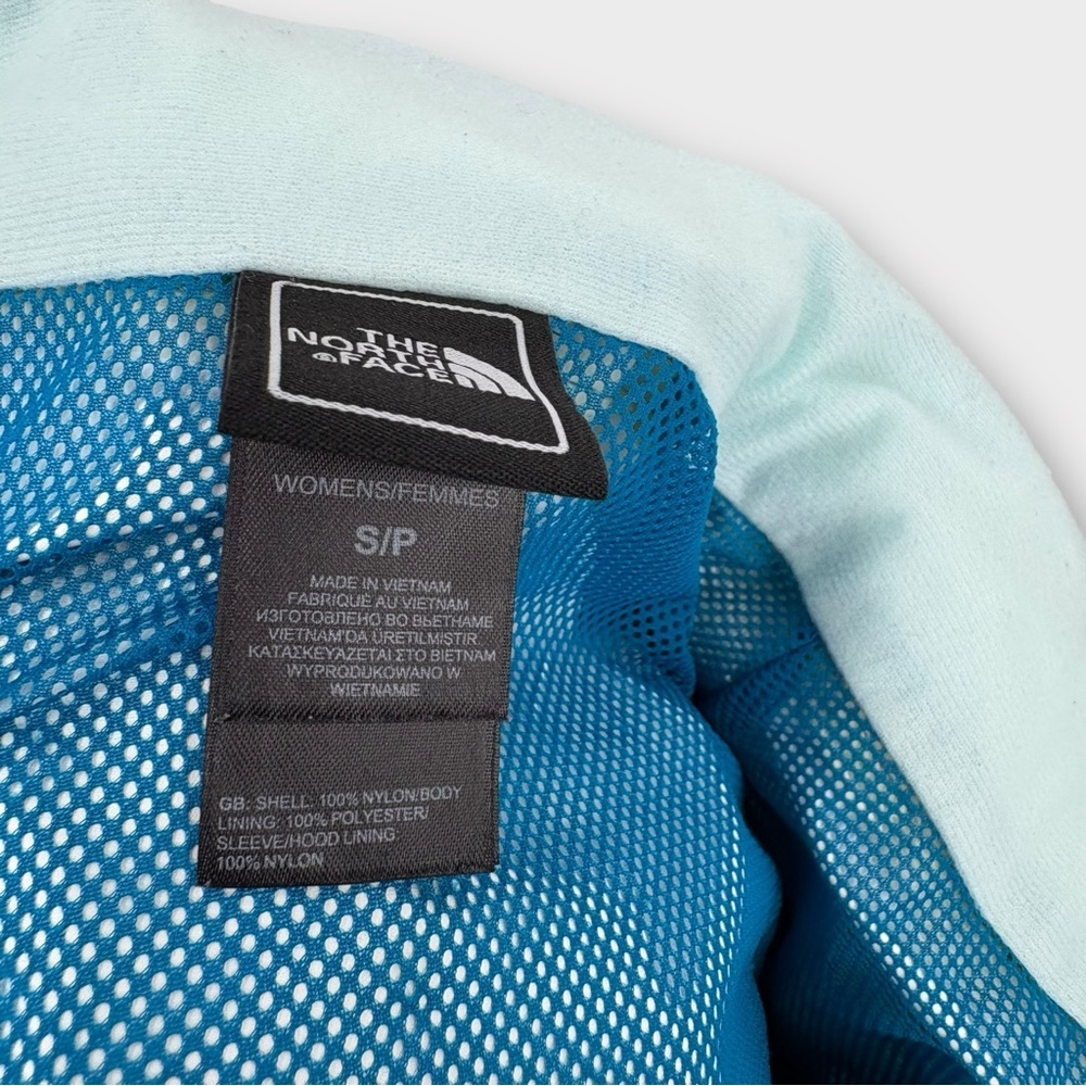 The North Face Women's Mint Blue Waterproof Hooded Jacket - Picture 3 of 3